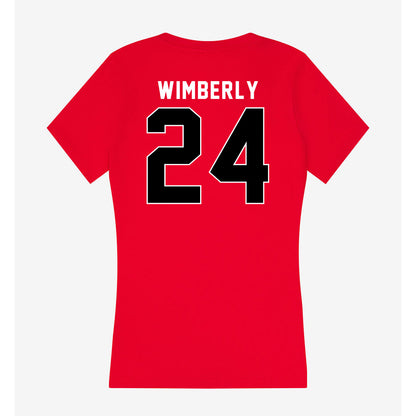 Utah - NCAA Football : Marcus Wimberly - Women's V-Neck T-Shirt-1
