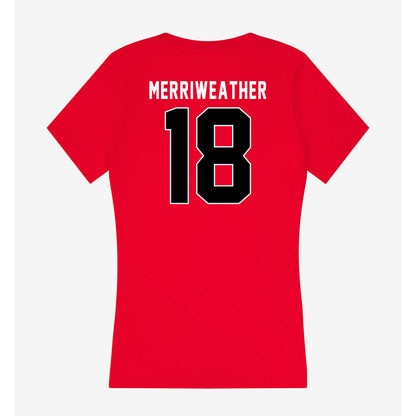 Utah - NCAA Football : Tobias Merriweather - Women's V-Neck T-Shirt-1