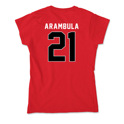 Utah - NCAA Baseball : Daniel Arambula - Soft Style Women’s T-Shirt-1
