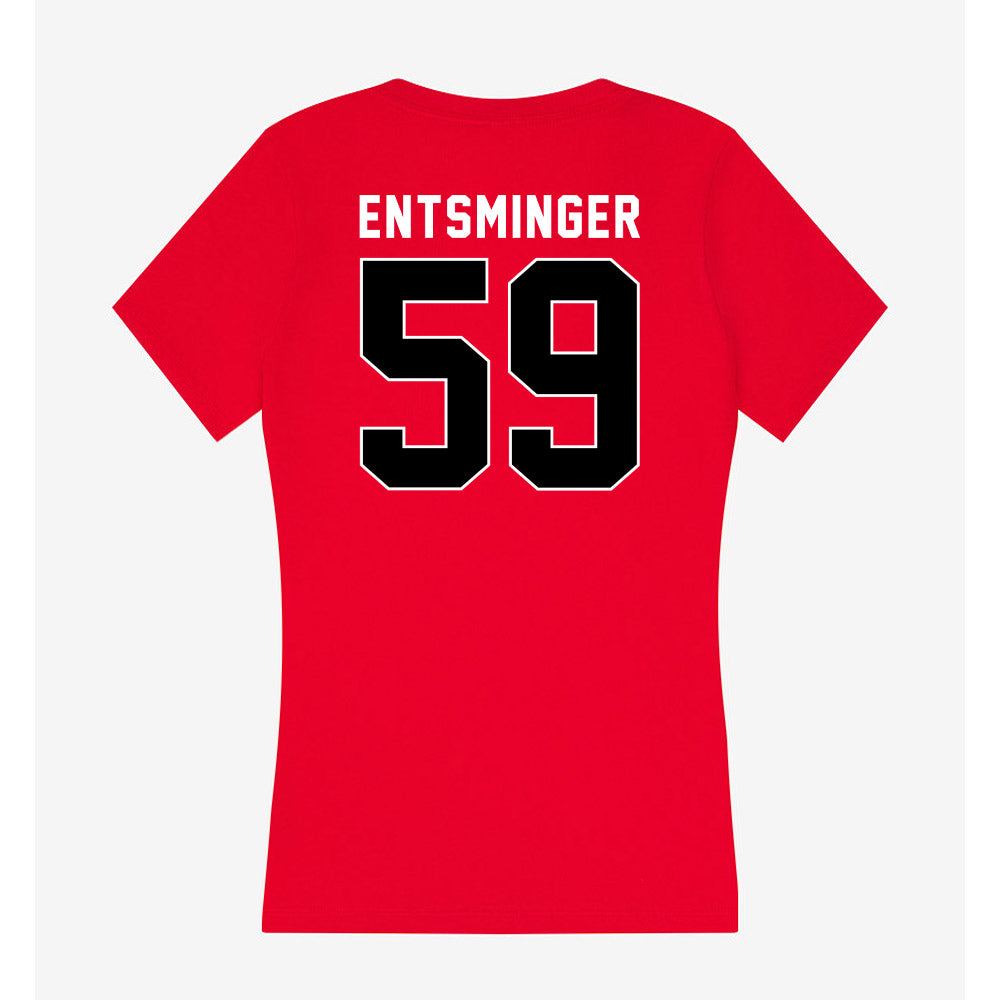 Utah - NCAA Football : Devin Entsminger - Women's V-Neck T-Shirt-1