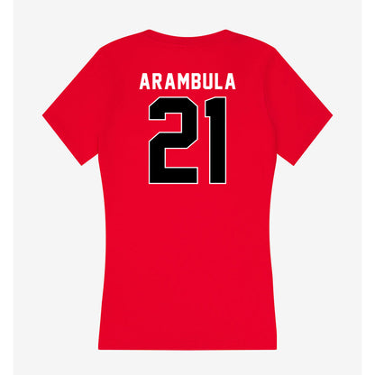 Utah - NCAA Baseball : Daniel Arambula - Women's V-Neck T-Shirt-1