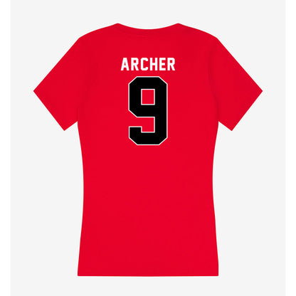 Utah - NCAA Football : Kane Archer - Women's V-Neck T-Shirt-1