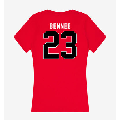 Utah - NCAA Football : Jackson Bennee - Women's V-Neck T-Shirt-1