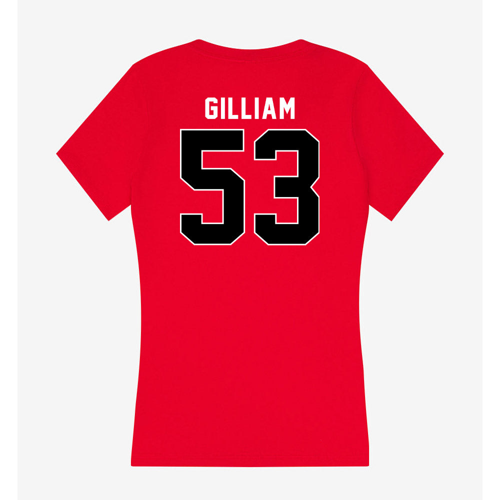 Utah - NCAA Baseball : Jet Gilliam - Women's V-Neck T-Shirt-1