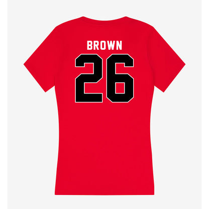 Utah - NCAA Football : Nicholas "Nick" Brown - Women's V-Neck T-Shirt-1