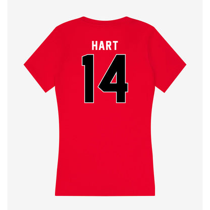 Utah - NCAA Football : JC Hart - Women's V-Neck T-Shirt-1