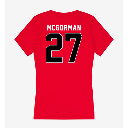 Utah - NCAA Baseball : Anson Mcgorman - Women's V-Neck T-Shirt-1