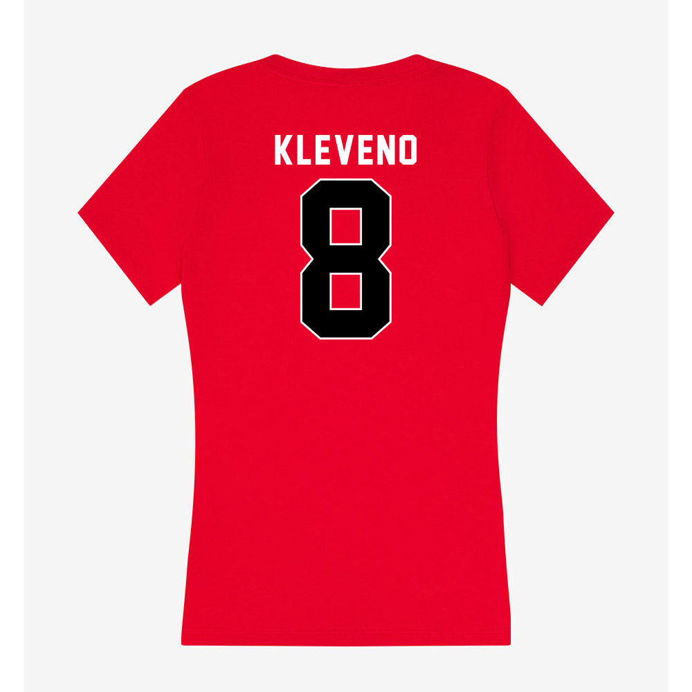 Utah - NCAA Baseball : Jack Kleveno - Women's V-Neck T-Shirt-1