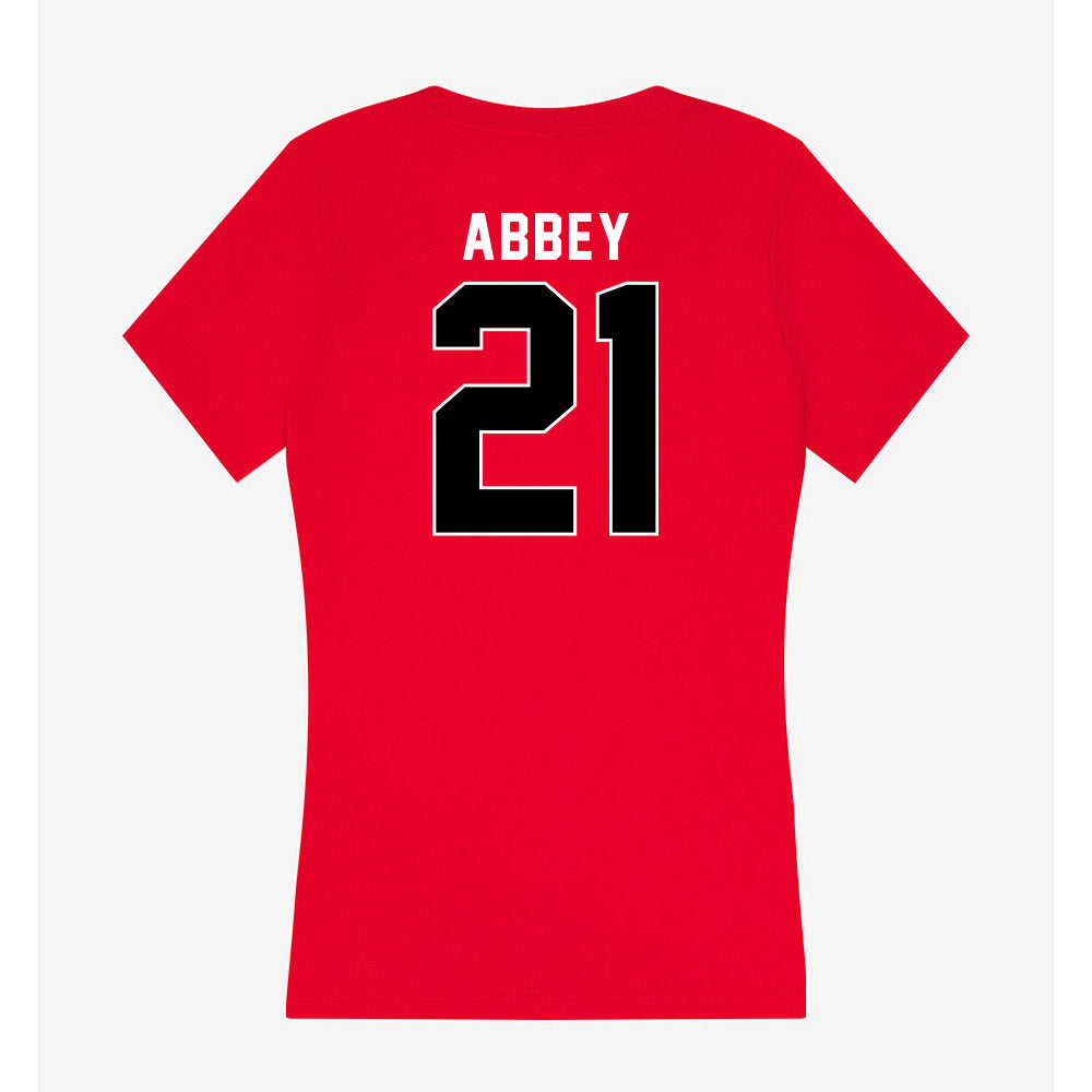 Utah - NCAA Men's Basketball : Obomate Abbey - Women's V-Neck T-Shirt-1