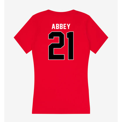Utah - NCAA Men's Basketball : Obomate Abbey - Women's V-Neck T-Shirt-1