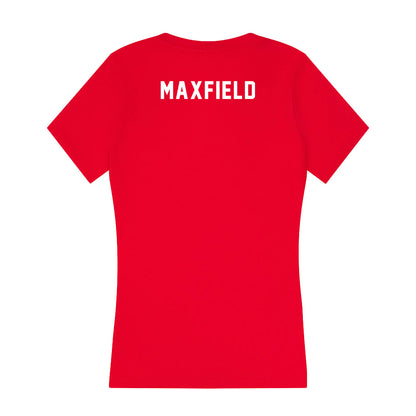 Utah - NCAA Men's Golf : Oscar Maxfield - Women's V-Neck T-Shirt-1