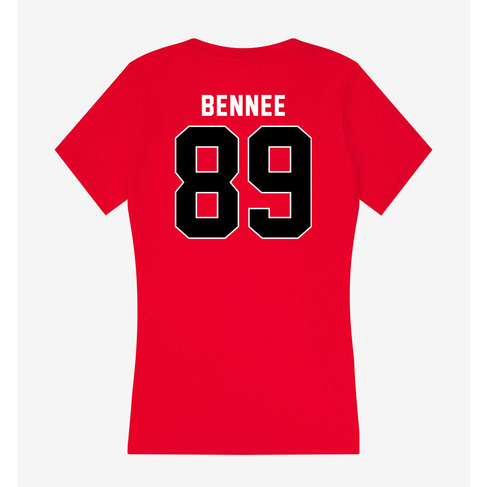 Utah - NCAA Football : Noah Bennee - Women's V-Neck T-Shirt-1