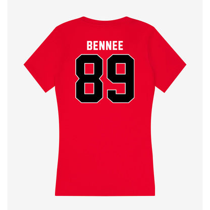 Utah - NCAA Football : Noah Bennee - Women's V-Neck T-Shirt-1
