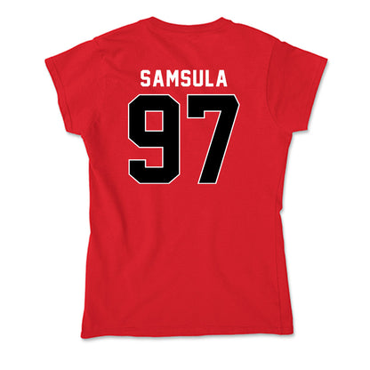 Utah - NCAA Football : Lucas Samsula - Soft Style Women’s T-Shirt-1