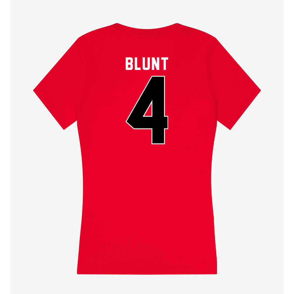 Utah - NCAA Softball : Kate Blunt - Women's V-Neck T-Shirt-1