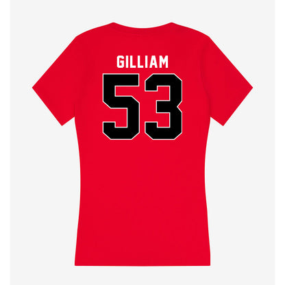 Utah - NCAA Baseball : Jet Gilliam - Women's V-Neck T-Shirt-1