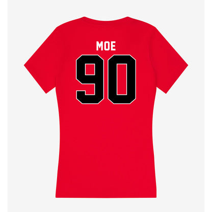 Utah - NCAA Football : Jireh Moe - Women's V-Neck T-Shirt-1