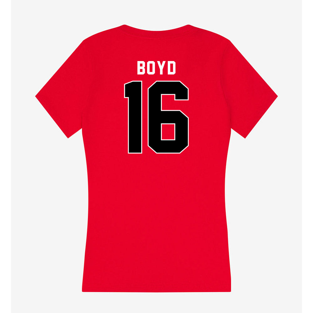 Utah - NCAA Football : Morley Boyd - Women's V-Neck T-Shirt-1