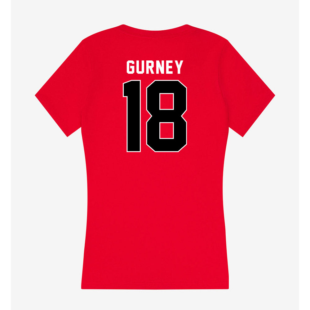 Utah - NCAA Baseball : Cameron Gurney - Women's V-Neck T-Shirt-1
