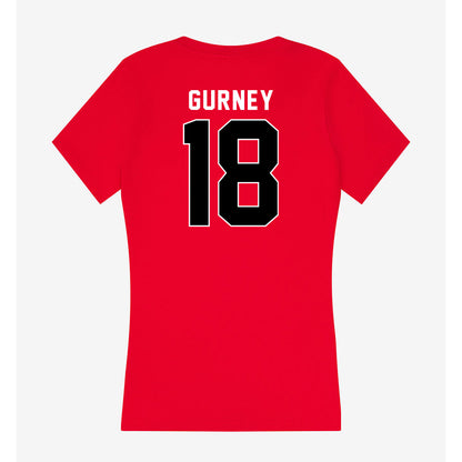 Utah - NCAA Baseball : Cameron Gurney - Women's V-Neck T-Shirt-1