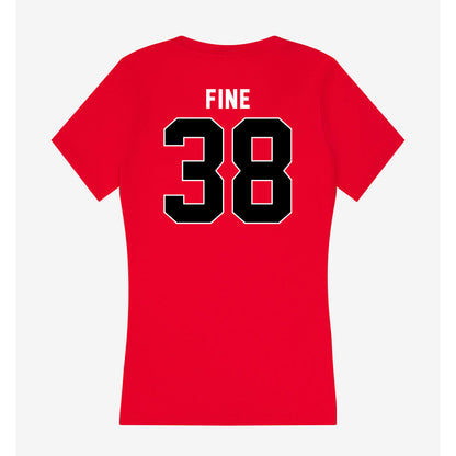Utah - NCAA Baseball : Dillon Fine - Women's V-Neck T-Shirt-1