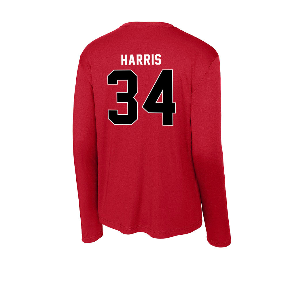Utah - NCAA Baseball : Malik Harris - Activewear Long Sleeve T-Shirt-1