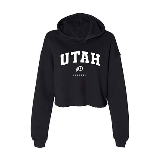Utah - NCAA Football : Preston Pitts - Women's Crop Fleece Hoodie-0