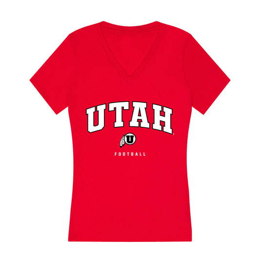 Utah - NCAA Football : Paul Fitzgerald - Women's V-Neck T-Shirt-0
