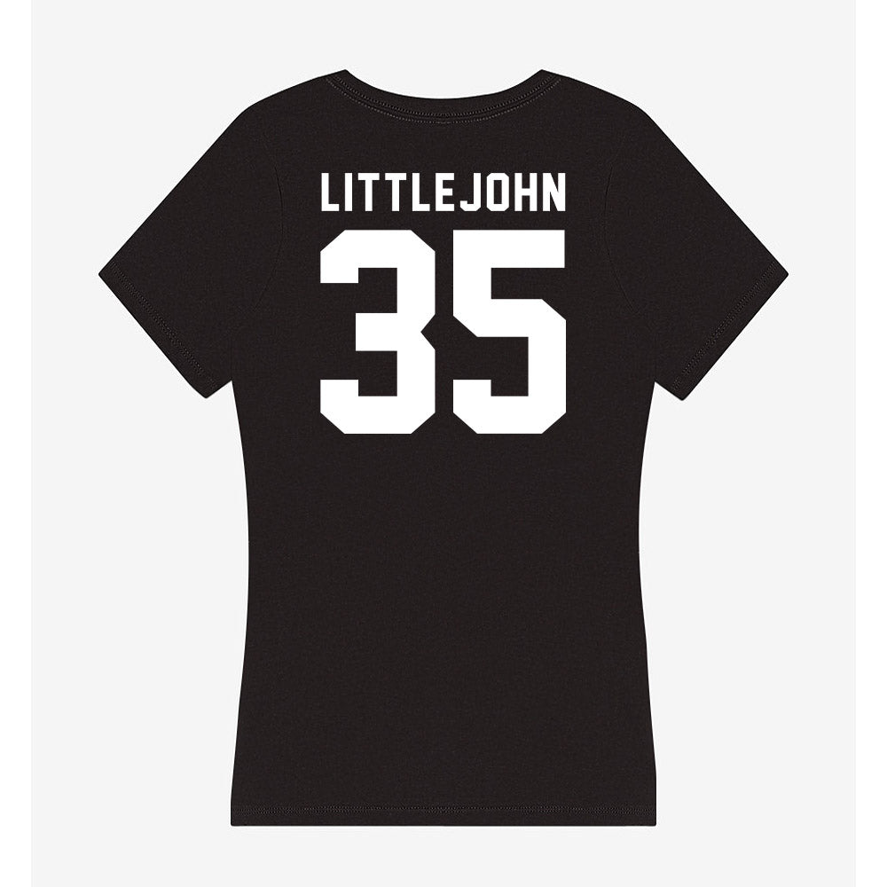 Georgia - NCAA Football : Elijah Littlejohn - Women's V-Neck T-Shirt-1