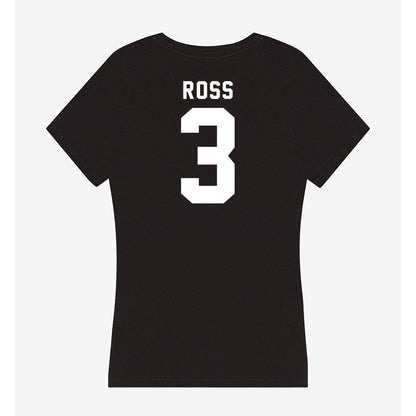 Georgia - NCAA Men's Basketball : Jordan Ross - Women's V-Neck T-Shirt-1