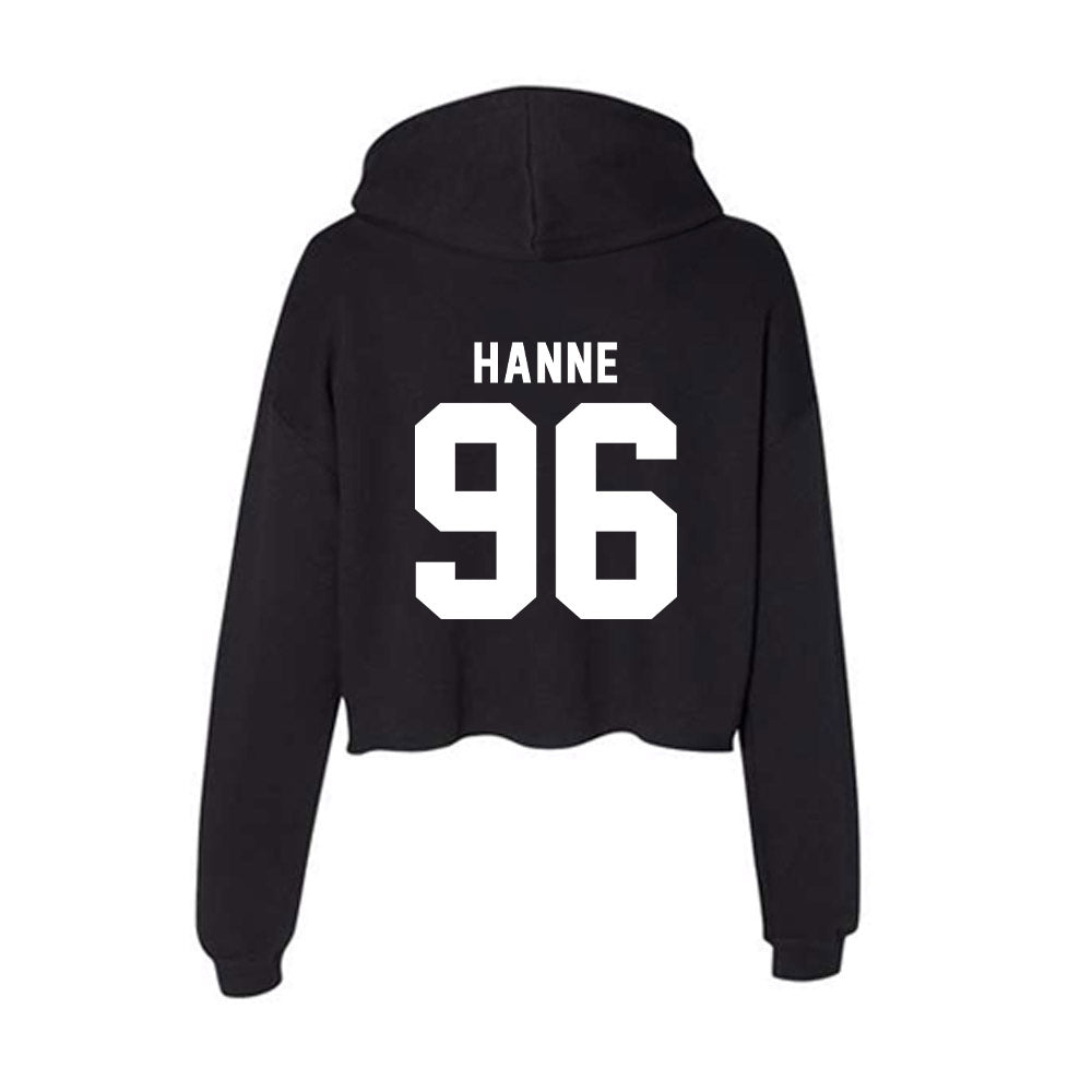 Georgia - NCAA Football : JJ Hanne - Women's Crop Fleece Hoodie-1