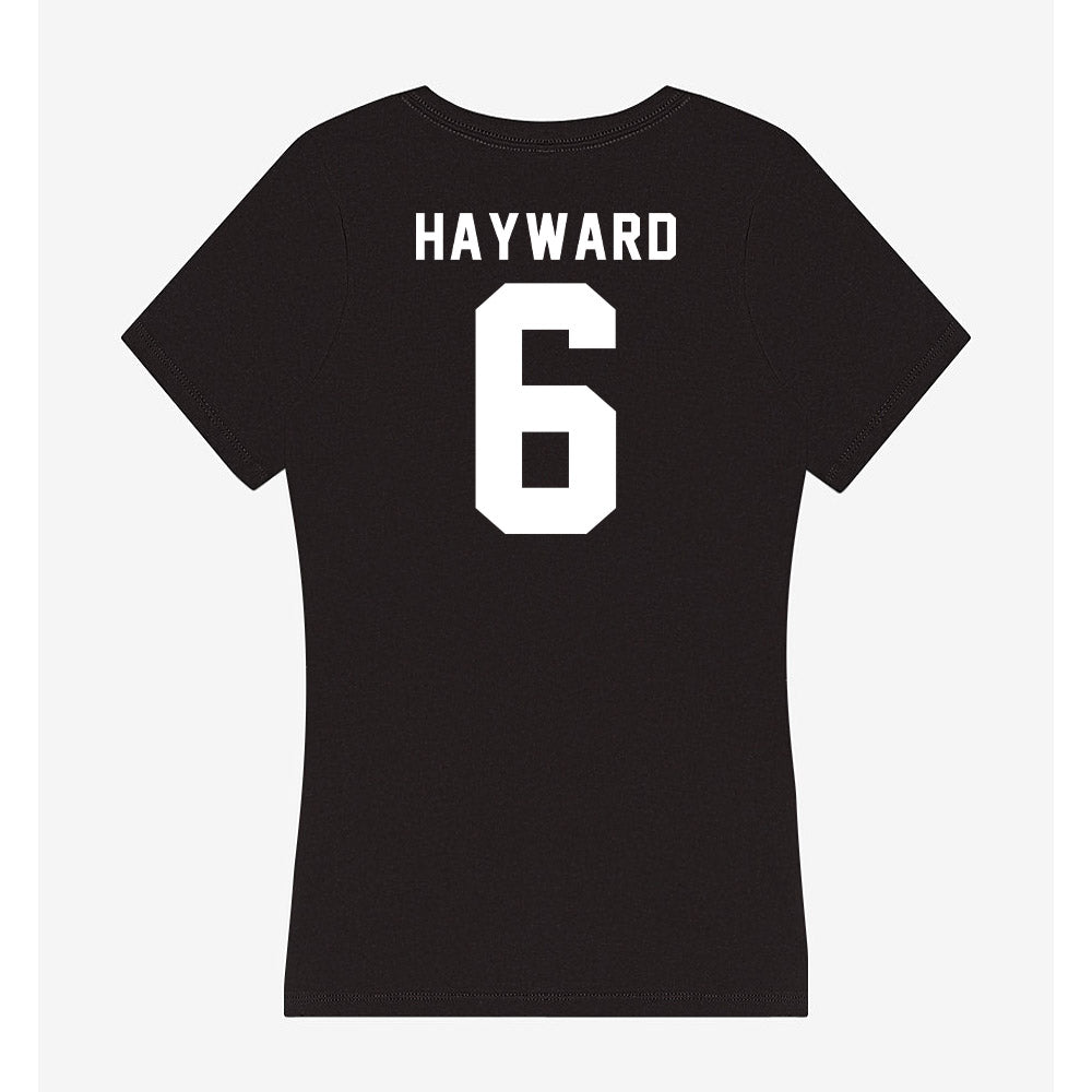 Georgia - NCAA Women's Soccer : Juliauna Hayward - Women's V-Neck T-Shirt-1