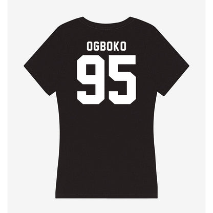 Georgia - NCAA Football : Nnamdi Ogboko - Women's V-Neck T-Shirt-1