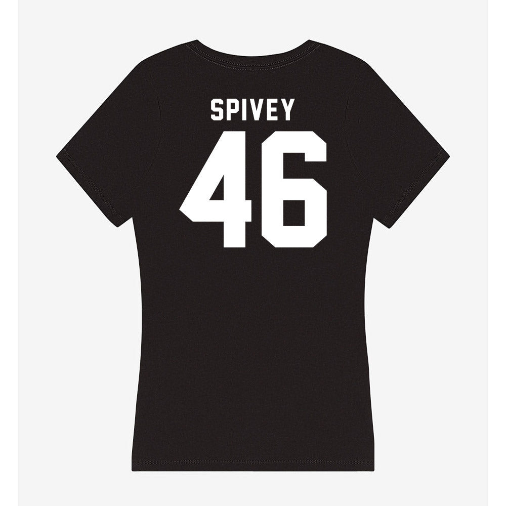 Georgia - NCAA Baseball : Logan Spivey - Women's V-Neck T-Shirt-1