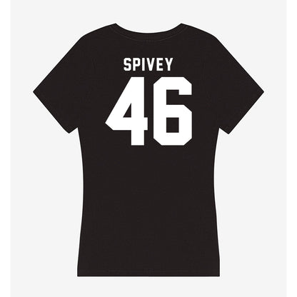 Georgia - NCAA Baseball : Logan Spivey - Women's V-Neck T-Shirt-1