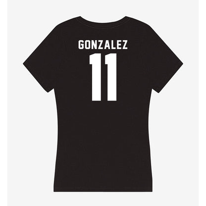 Georgia - NCAA Women's Basketball : Enjulina Gonzalez - Women's V-Neck T-Shirt-1
