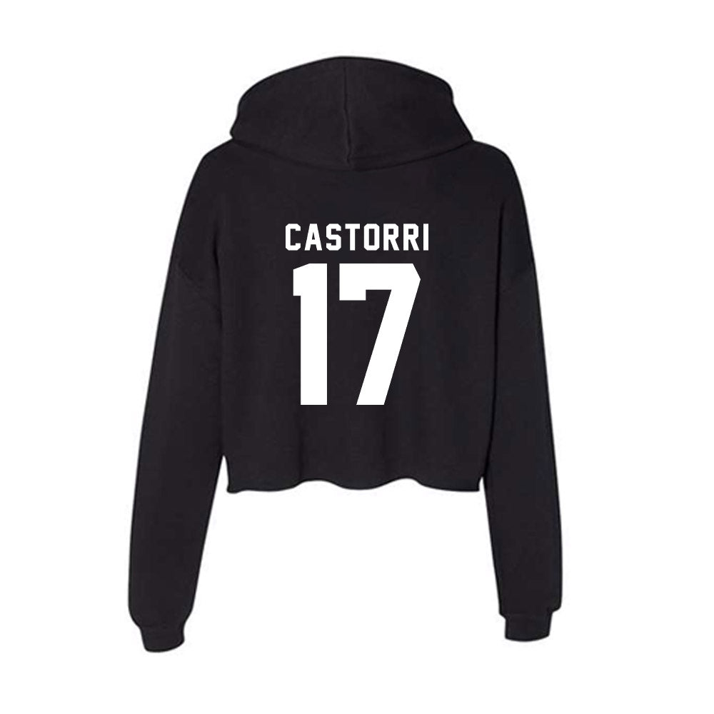 Georgia - NCAA Softball : Emma Castorri - Women's Crop Fleece Hoodie-1