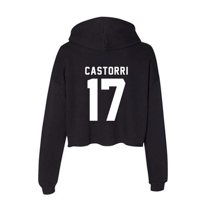 Georgia - NCAA Softball : Emma Castorri - Women's Crop Fleece Hoodie-1