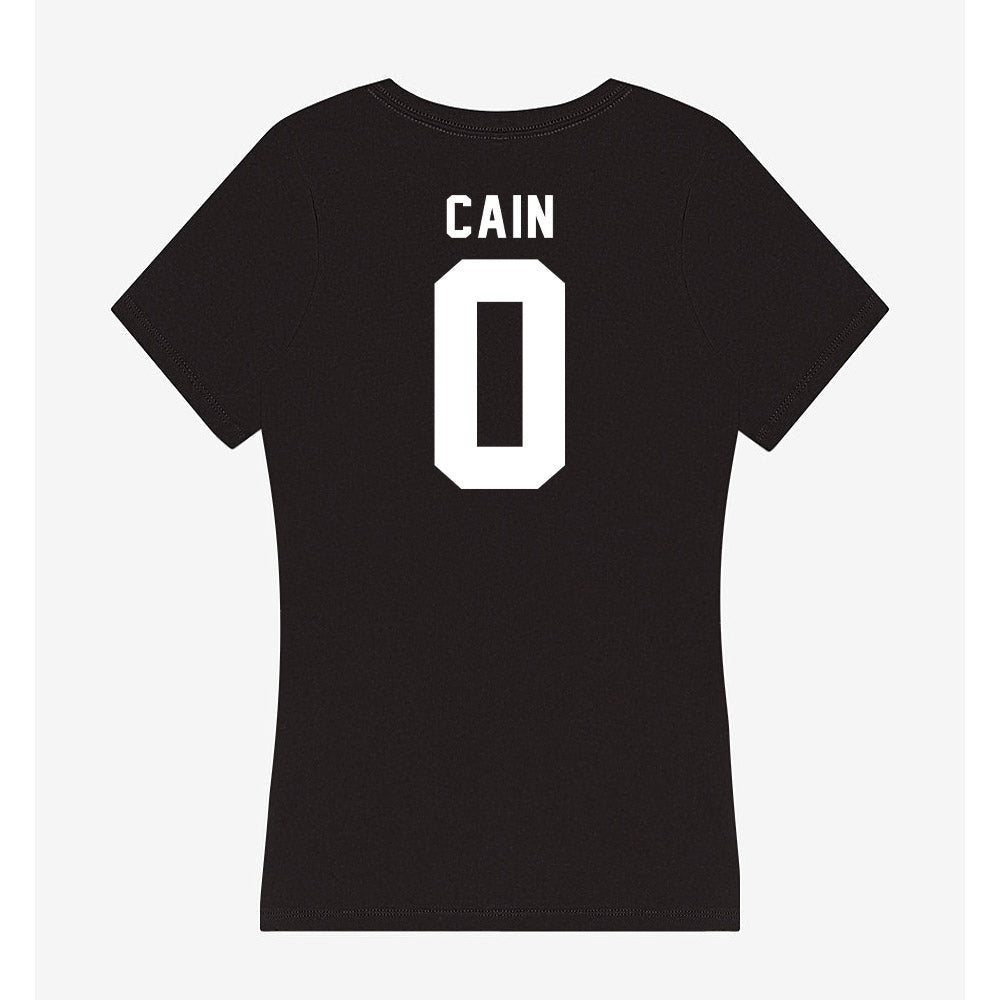 Georgia - NCAA Men's Basketball : Blue Cain - Women's V-Neck T-Shirt-1