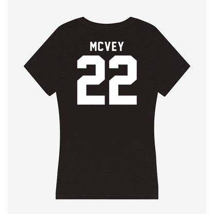 Georgia - NCAA Men's Basketball : Jackson McVey - Women's V-Neck T-Shirt-1