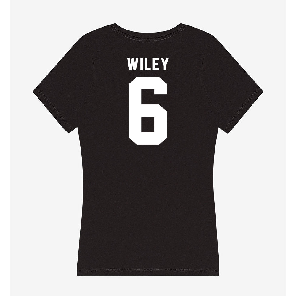 Georgia - NCAA Football : CJ Wiley - Women's V-Neck T-Shirt-1