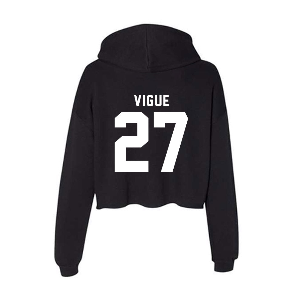 Georgia - NCAA Baseball : Dylan Vigue - Women's Crop Fleece Hoodie-1