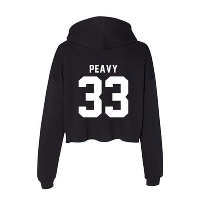 Georgia - NCAA Baseball : Jackson Peavy - Women's Crop Fleece Hoodie-1