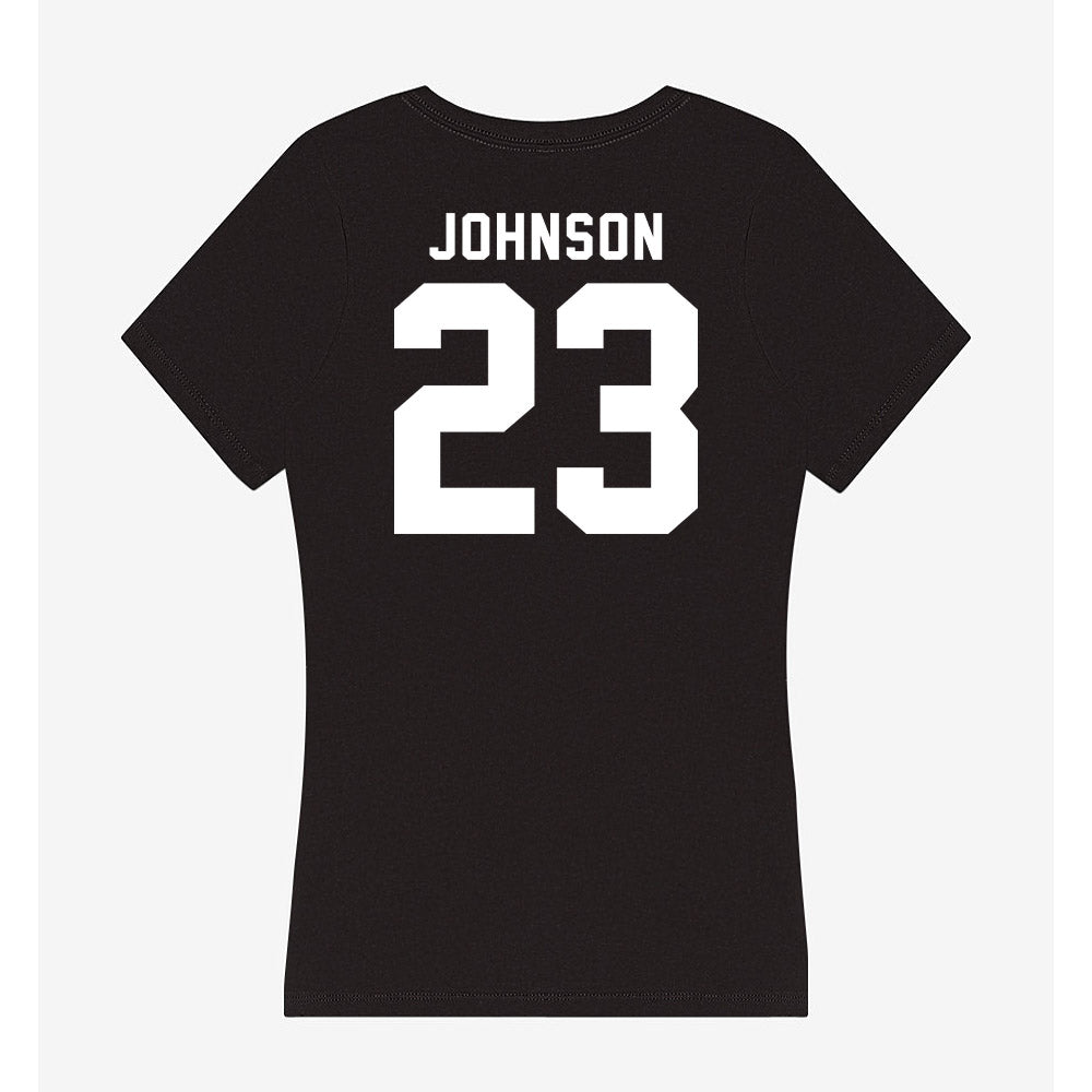 Georgia - NCAA Baseball : Cole Johnson - Women's V-Neck T-Shirt-1