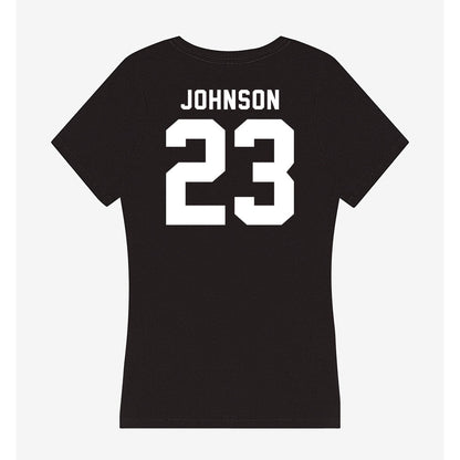 Georgia - NCAA Baseball : Cole Johnson - Women's V-Neck T-Shirt-1