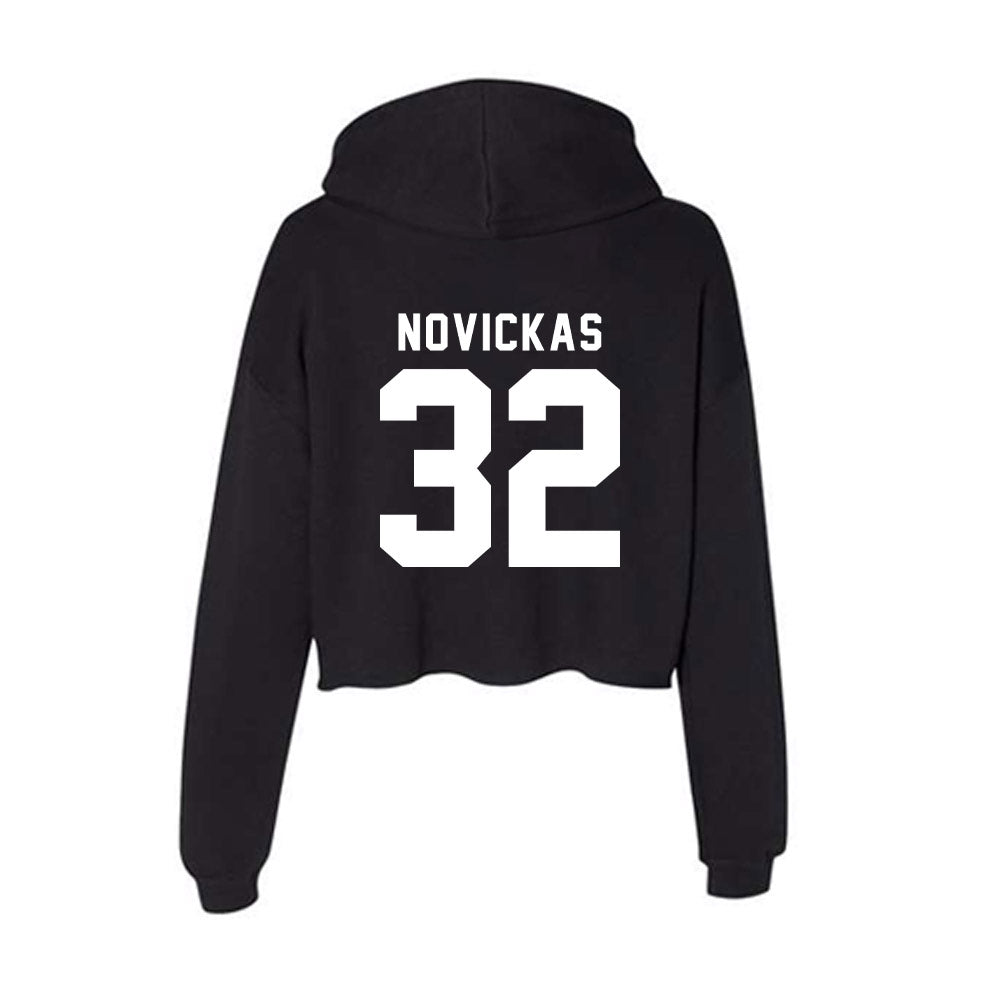 Georgia - NCAA Softball : Gabi Novickas - Women's Crop Fleece Hoodie-1