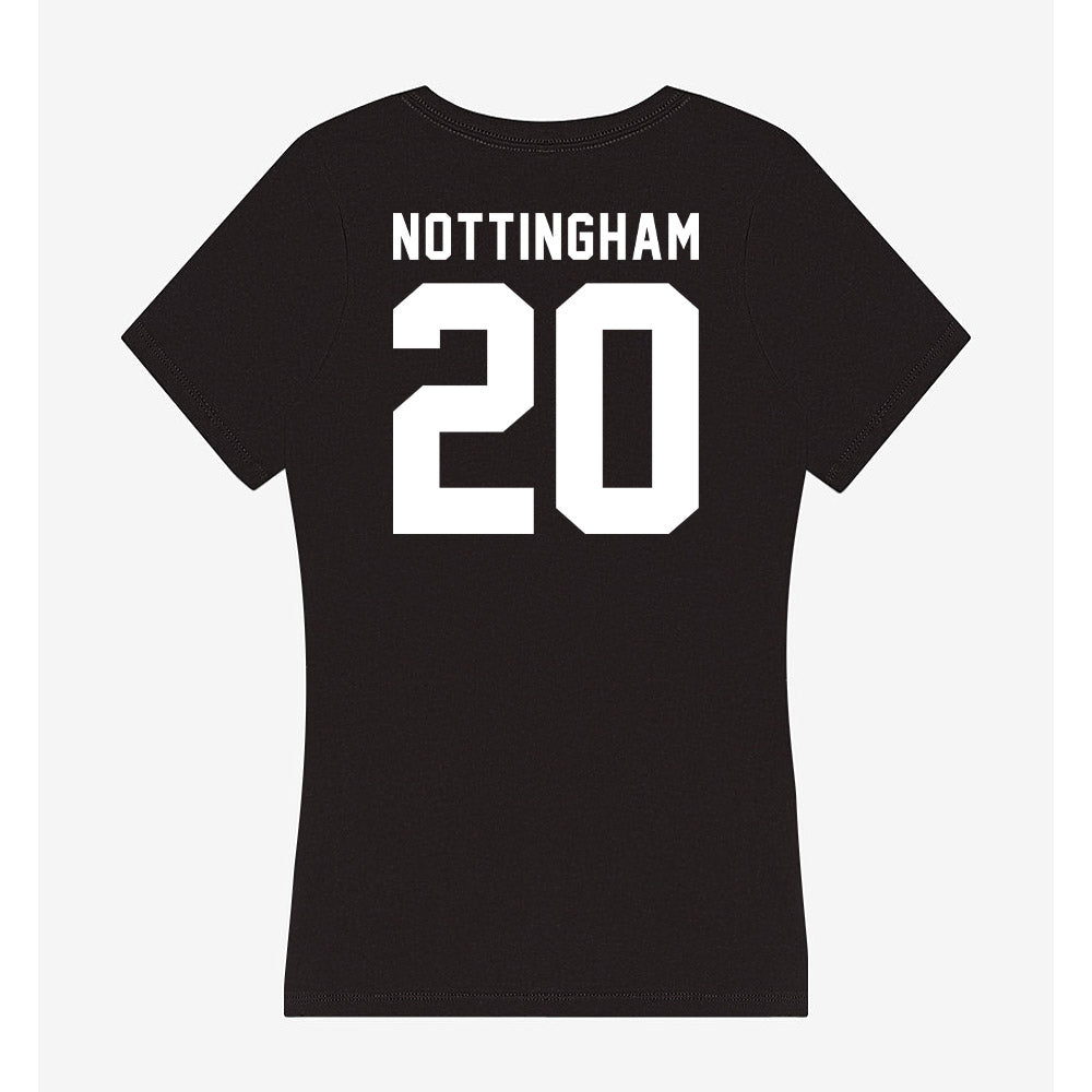 Georgia - NCAA Baseball : Joe Nottingham - Women's V-Neck T-Shirt-1