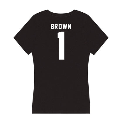 Georgia - NCAA Women's Soccer : Jordan Brown - Women's V-Neck T-Shirt-1