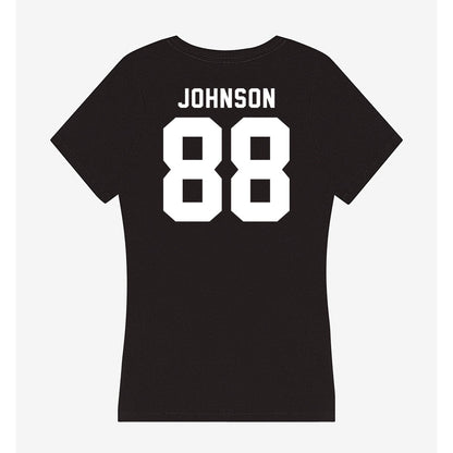 Georgia - NCAA Football : Nasir Johnson - Women's V-Neck T-Shirt-1