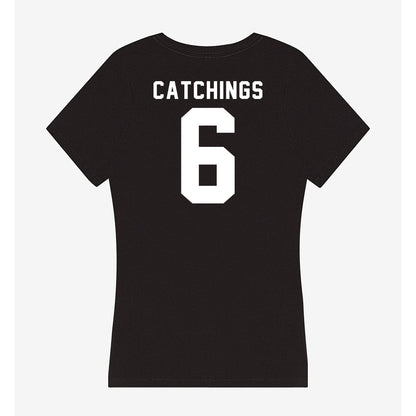 Georgia - NCAA Men's Basketball : Kanon Catchings - Women's V-Neck T-Shirt-1